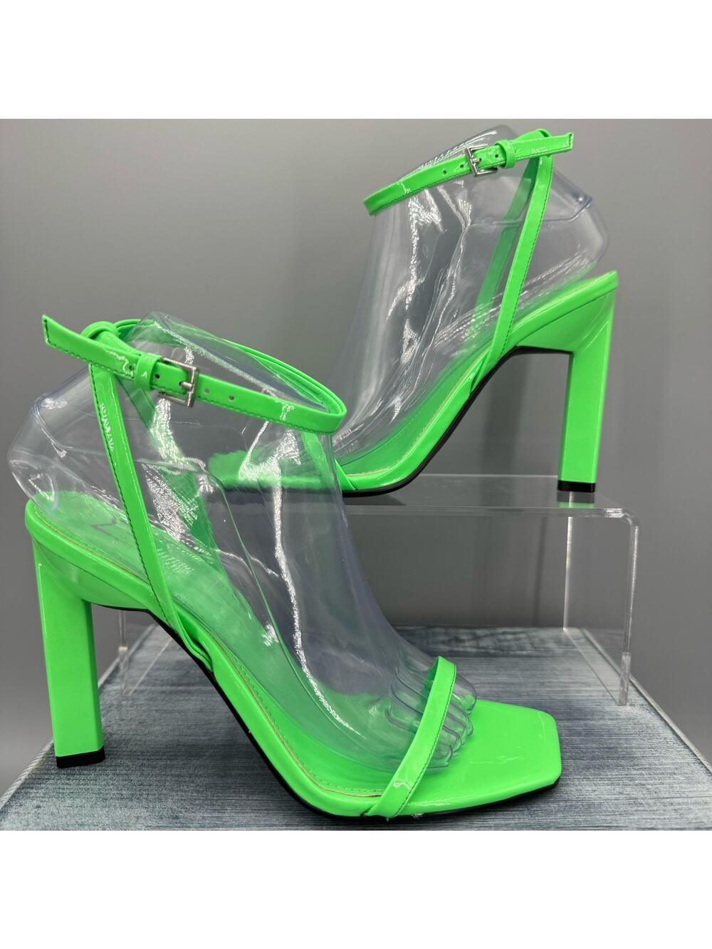 NEW Marc Fisher LTD Women’s Arthur Ankle Strap High Heel Sandals Green Size 6.5M - Picture 1 of 10